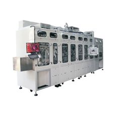 Straight line electrolyte filling machine for pouch cell