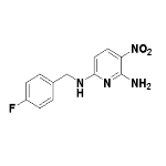 2-Amino-3-nitro-6-(4-fluorobenzylamino)pyridine